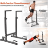 Heavy Duty Steel Dip Stand Station Adjustable Height Strength Training Pull Push Up Bar For Home Gym