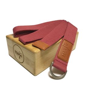 Bamboo Block & Strap Combo (Red Strap)