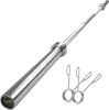 IFAST Barbell Bar for 2" Olympic Plates, Home Gym Weightlifting Bar 4Ft Solid Chrome Weight Bar 5Ft Fitness Training Curl Barbell 7.2Ft