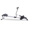 YSSOA Fitness Rowing Machine Rower Ergometer, with 12 Levels of Adjustable Resistance, Digital Monitor and 260 lbs of Maximum Load, Black