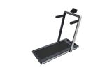 2 in 1 Under Desk Treadmill, 2.5HP Folding Electric Treadmill Walking Jogging Machine for Home Office with Remote Control, White