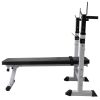 Workout Bench with Weight Rack, Barbell and Dumbbell Set198.4 lb