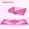 4-Panel PU Leather Folding Exercise Gym Mat with Hook and Loop Fasteners